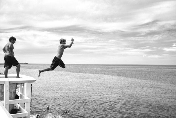 Le saut von Alain Le Chapelier aus der Ausstellung Lumen Velum