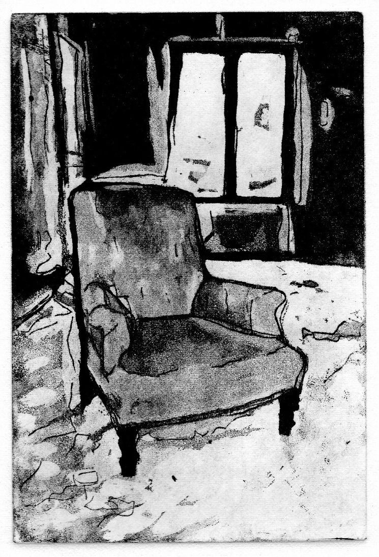 Le Fauteuil Orange von Laurence de Saint Martin aus der Ausstellung Lumen Velum